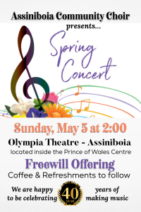 Assiniboia Community Choir Spring Concert
