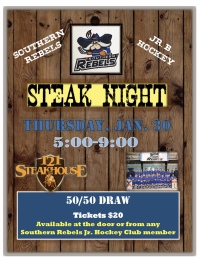 Steak Night Southern Rebels