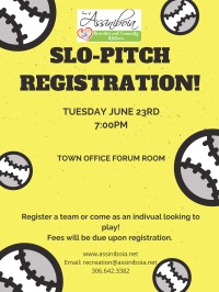 Slo-pitch Registration & Information Evening