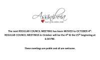 Regular Council Meeting