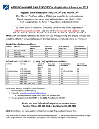 Assiniboia Minor Ball Registration