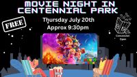 Movie night in Centennial Park