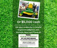 John Deere mower raffle