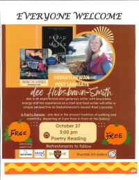 Saskatchewan Poet Laureate - dee Hobsbawn-Smith - 