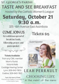 Taste and See Women's Breakfast featuring Leah Perrault
