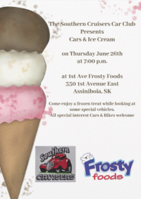 Southern Cruisers Car Show and Ice cream