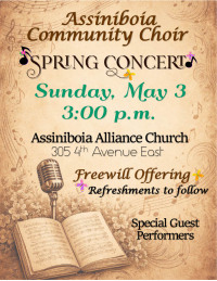 Assiniboia Community Choir SPRING CONCERT