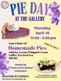 Pie day at the Gallery