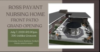 Ross Payant Nursing Home Patio Grand Opening