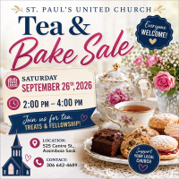 St. Paul's United Church Tea & Bake Sale