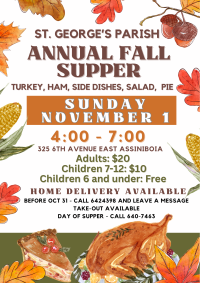 St. George’s Parish Fall Supper